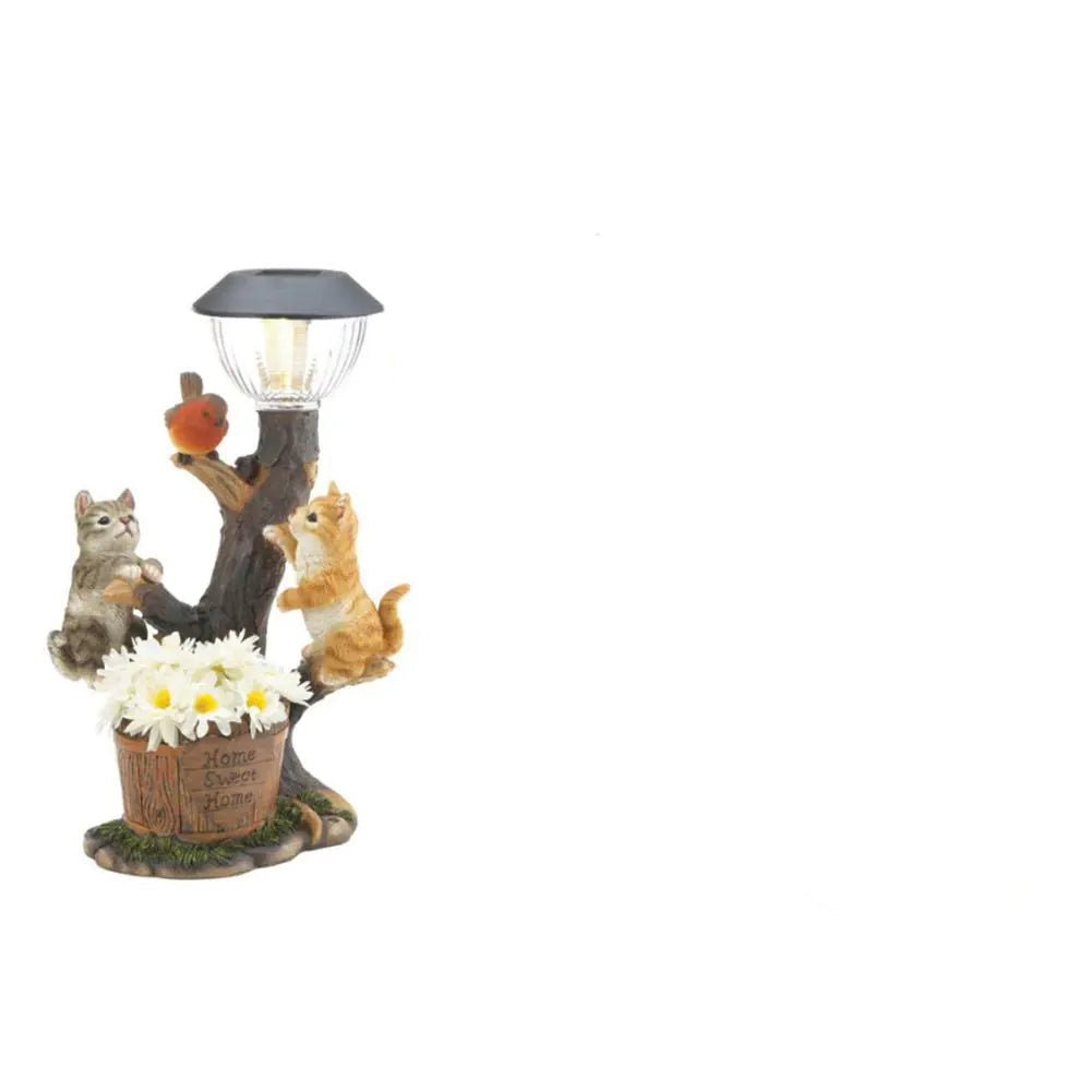 Solar Animal Lamp Statue