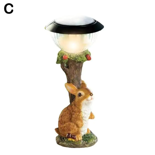 Solar Animal Lamp Statue