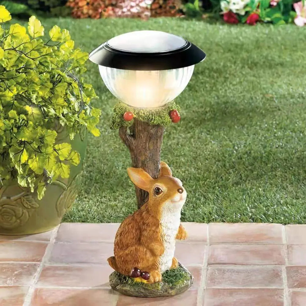 Solar Animal Lamp Statue