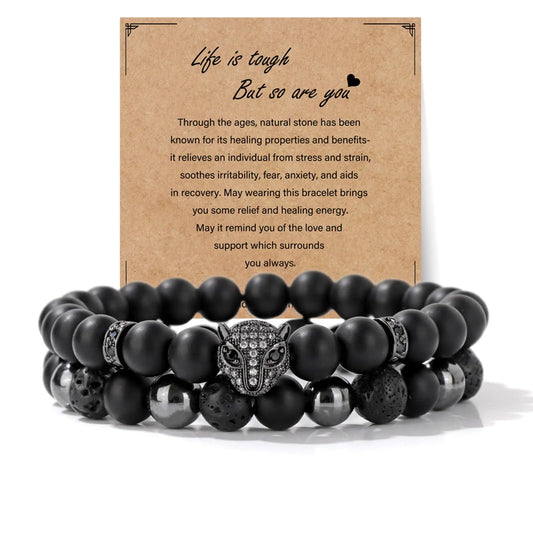 Obsidian Stone Bracelet