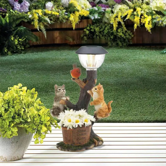 Solar Animal Lamp Statue